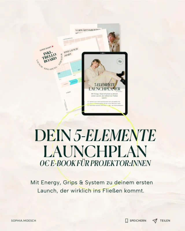 Da ist es endlich ✨💋❤️

Ein kleines E-Book für dich und deinen nächsten Launch mit all den Learnings aus meinen Verkaufsphasen und denen, meiner Projektor:innen 🤸‍♂️

Wenn du bisher dachtest, dass du als Projektorin für das Live- Launchen einfach nicht gemacht bist, dann stimmt das - nicht so, wie 80% der Unternehmer:innen es machen, sondern projectorlike. Anders und  vor allem umgekehrt.😵‍💫

Nothing to add!

👉Kommentiere „Planer“ und ich sende dir das E-Book inkl. Vorlage für dein Trello-Board direkt ins Postfach 😍